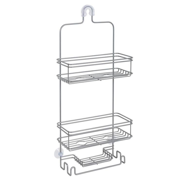 Glacier Bay Large Over-the-Shower Caddy with 2 Shelves and Soap Dish in Satin Nickel