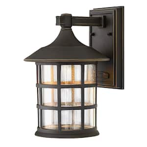 Freeport 1-Light Oil Rubbed Bronze Integrated LED Outdoor Wall Lantern Sconce