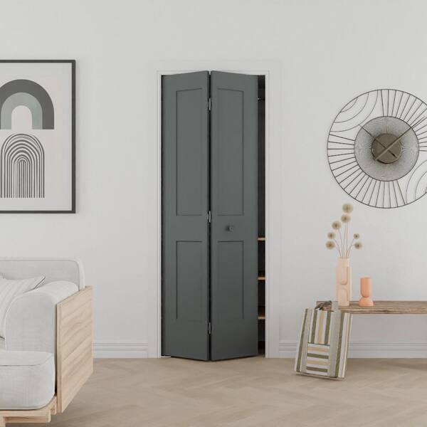 Masonite 24 in. x 80 in. 2-Panel Logan Hollow Core Cordite Molded
