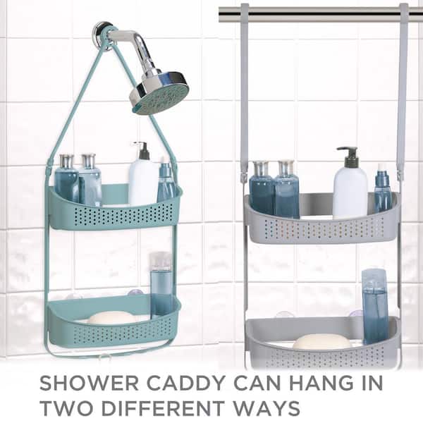 Bath Bliss 2-Way Convertible Shower Caddy in Sea Glass 27190