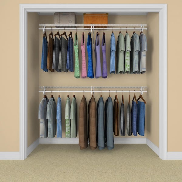 Closetmaid Vertical Closet Organizer 12" White Storage Rack Shelving Wardrobe 