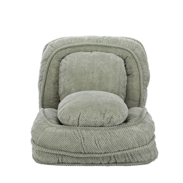 Extra Large Green Polyester Dog Bed/Human Dog Bed with 5 Adjustable Position for Large Dog
