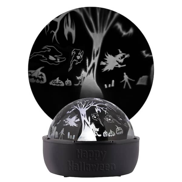 LightShow 5 in Halloween Witches and Trees Tabletop Halloween Light Projector