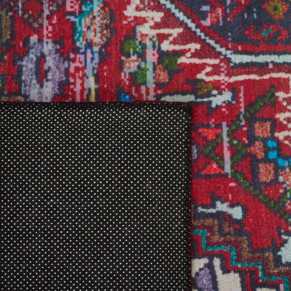 Tucson Traditional 6' x 9' Red Synthetic Rectangular Rug