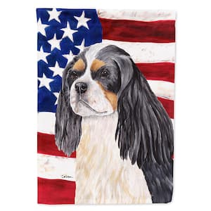 0.91 ft. x 1.29 ft. Polyester USA American 2-Sided 2-Ply Flag with Cavalier Spaniel Garden Flag