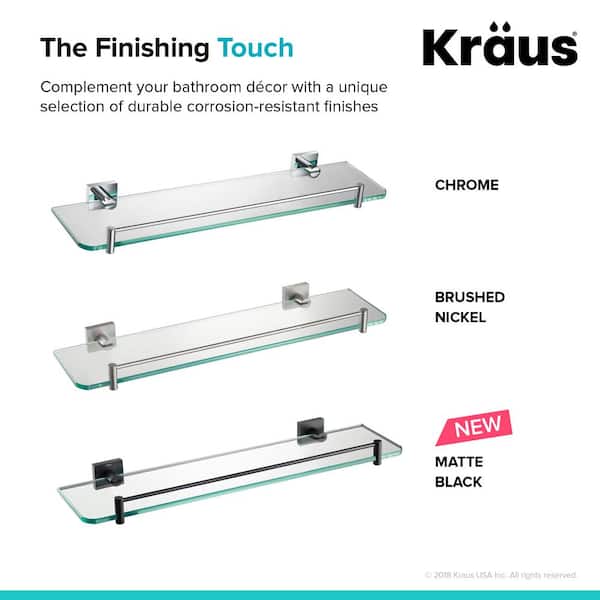 Ventus 20 in. Bathroom Shelf in Brushed Nickel Ventus 20 in. Bathroom Shelf in Brushed Nickel