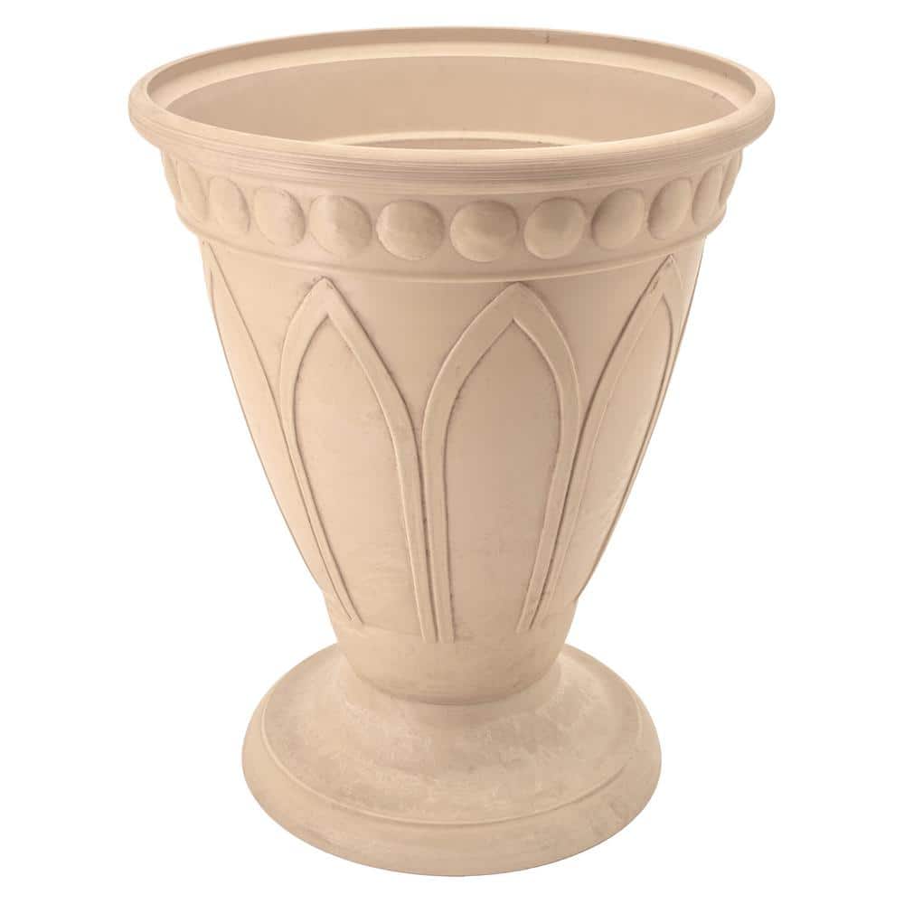 Beige Medium Cone Shaped Outdoor/Indoor Urn Planter