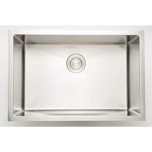 27 in. x 18 in. x 10 in. Stainless Steel Undermount Laundry Sink