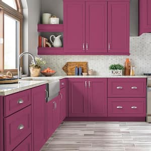 1 gal. #100B-7 Hot Pink Satin Enamel Interior/Exterior Cabinet, Door & Trim Paint