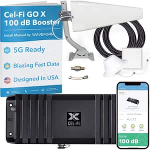 Cell Phone Signal Booster for Home with Antenna Kit, Up to 15,000 Sq. Ft. Boost 4G, 5G, AT&T, Verizon & T-Mobile