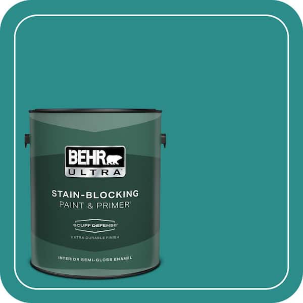 BEHR ULTRA 1 gal. Home Decorators Collection #HDC-FL13-12 Taos Turquoise Extra Durable Semi-Gloss Enamel Interior Paint & Primer