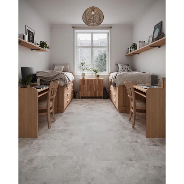 GlueCore Essentials Crestone 20 MIL x 18 in. W x 36 in. L Waterproof Glue Down Luxury Vinyl Flooring (54 sq. ft. /12)