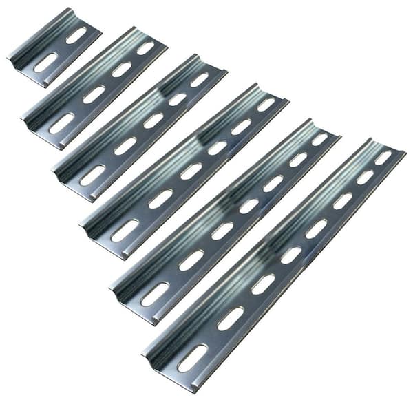 Pre-Cut Din Rail, 200 mm (8 in.) Length, 35 mm x 7.5, (10-Pack)