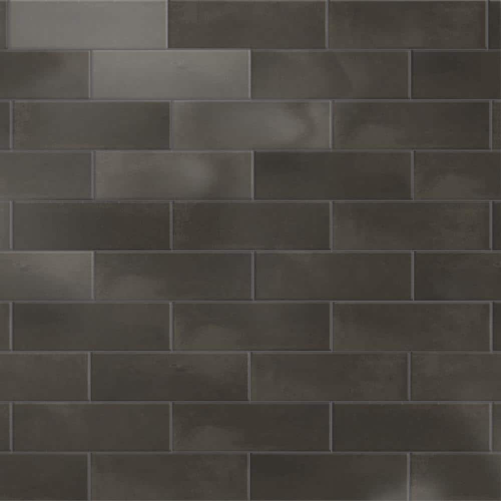 Coco Glossy Black Hat 2 in. x 5-7/8 in. Porcelain Wall Take Home Tile Sample price history on PriceWatchPro