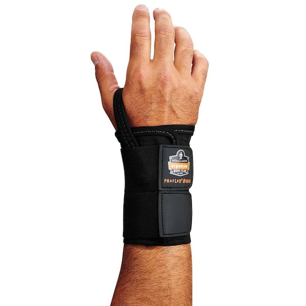 Ergodyne ProFlex 4010 Medium Right Black Double Strap Wrist Support