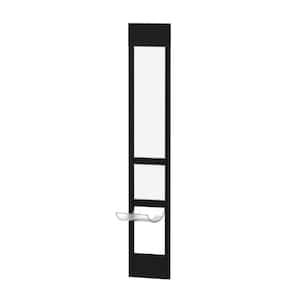 Large Black Glass Patio Pet Door, Rental Safe & Permanent Install Options, For pets up to 100 lbs