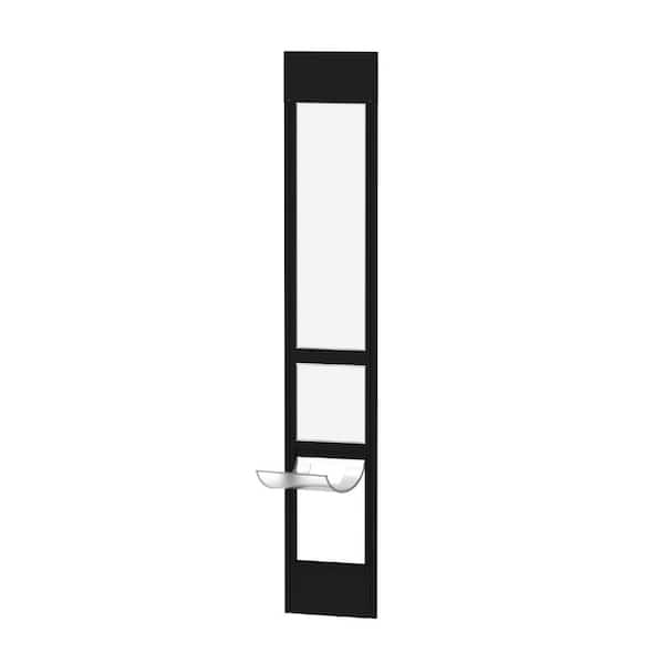 Hakuna Pets Large Black Glass Patio Pet Door, Rental Safe & Permanent