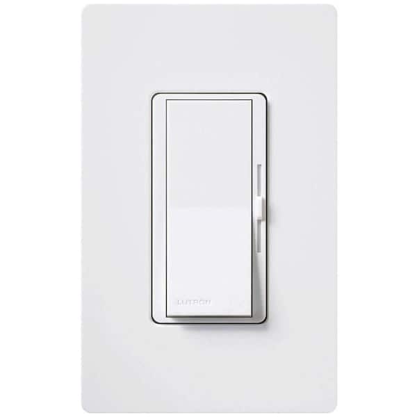 Lutron Diva 3-Speed Fan Control with Wallplate, Single-Pole/3-Way, 1.5 Amp, White (DVWFSQ-FH-WH)