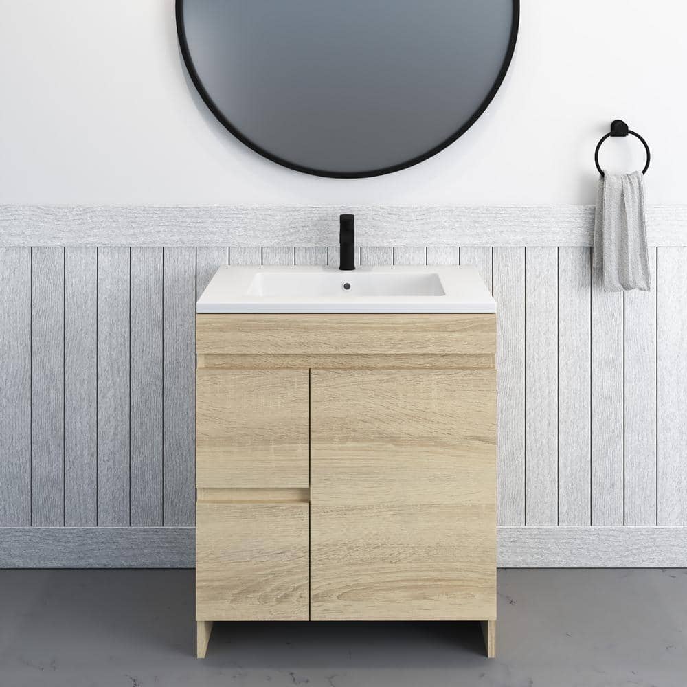 VOLPA USA AMERICAN CRAFTED VANITIES Mace 30 in. W x 20 in. D Single Sink Bathroom Vanity Left