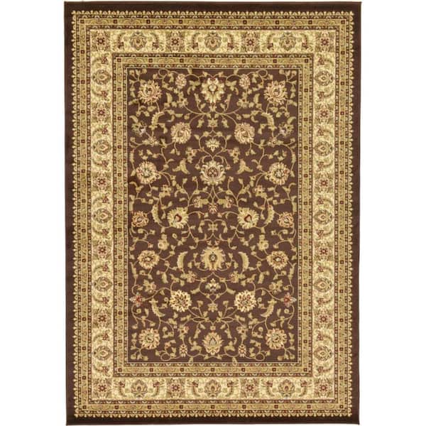 Unique Loom Voyage St. Louis Brown 7' 0 x 10' 0 Area Rug