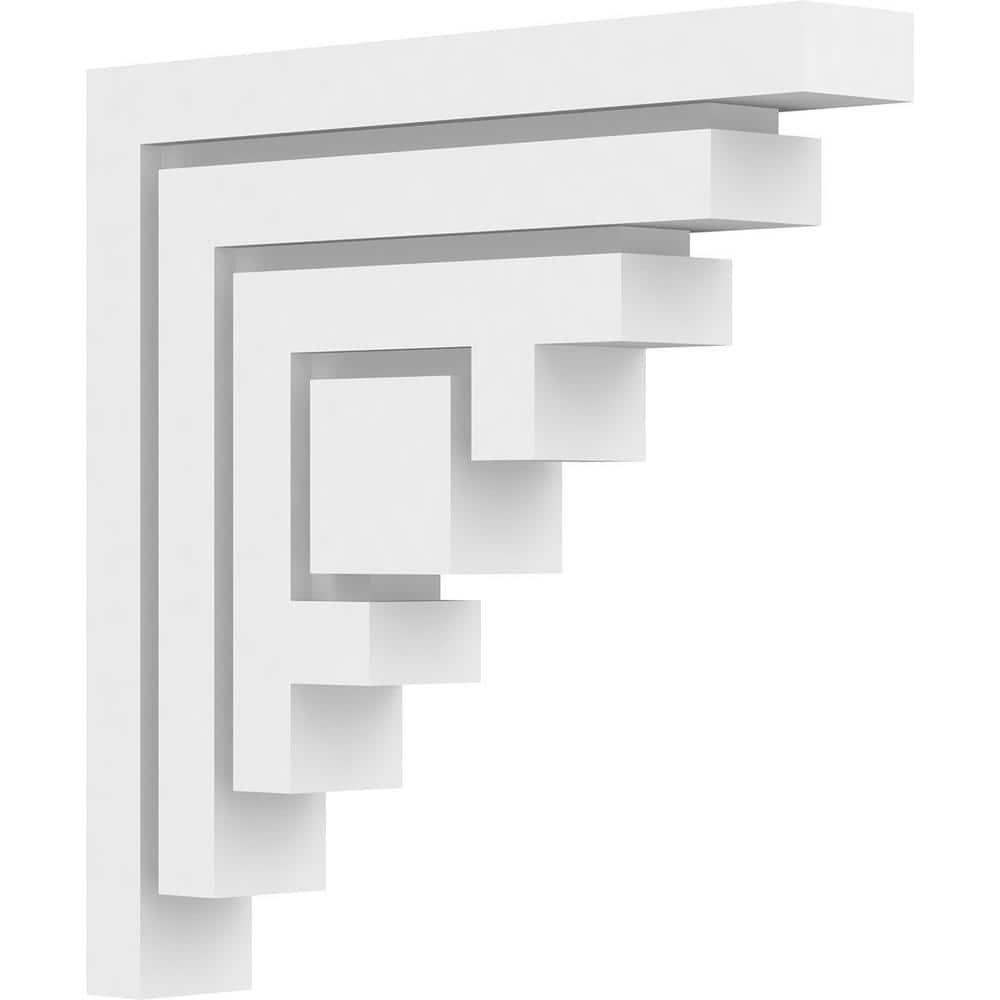 Ekena Millwork 2 in. x 12 in. x 12 in. Standard Landon Unfinsihed ...