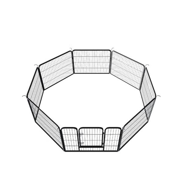 Tunearary Folding Pet Playpen Metal 40 in. Height Dog Pen Pun Cage Puppy Fence for Guinea Pigs Bunny Ferrets Puppiesc(8 Panels)
