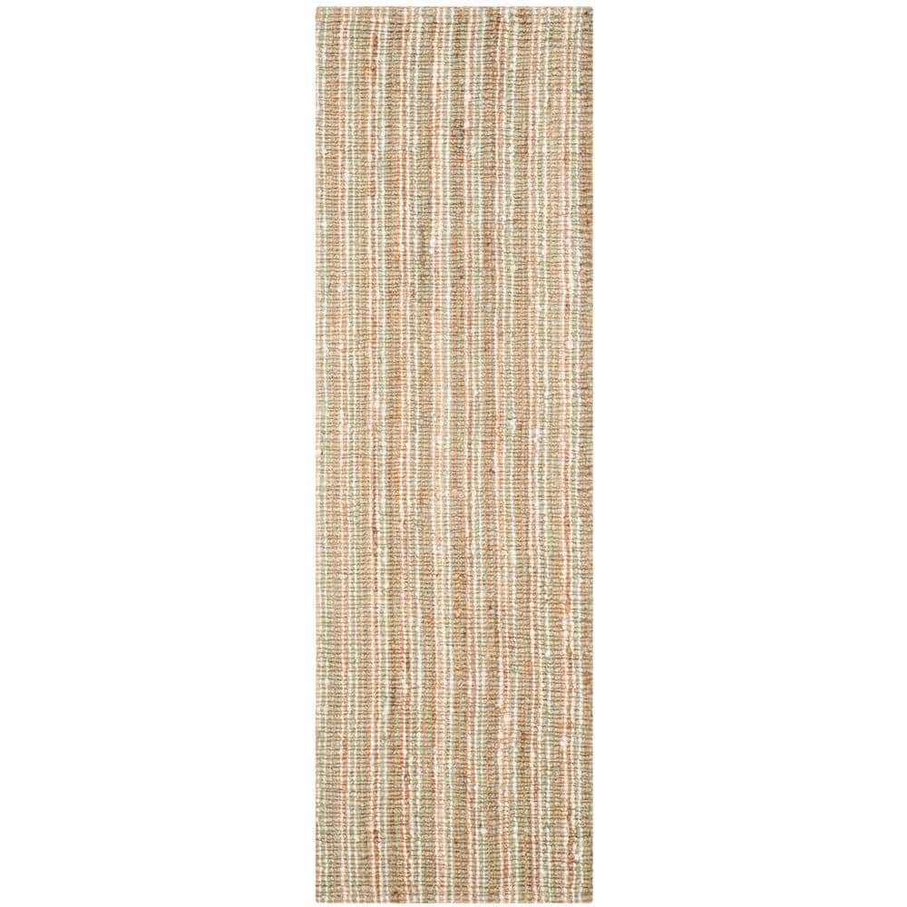 Natural Fiber Sage/Natural 3 ft. x 8 ft. Woven Crosstitch Runner Rug price history on PriceWatchPro