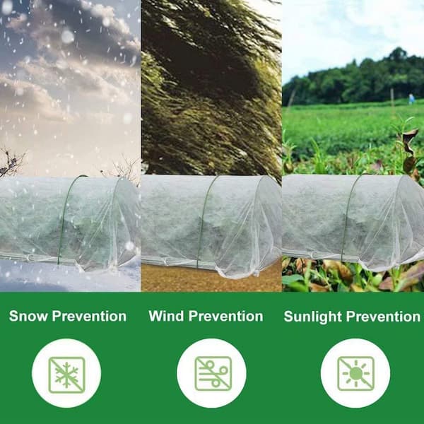 OriginA Plant Row Cover & Frost Blanket for Garden 1.5 oz/sq.yd 14x50ft，Seed Germination & Frost Protection Cover 