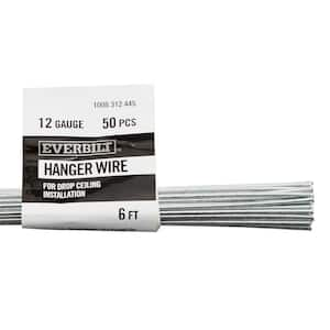 12-Gauge 6ft. Hanger Wire 50pk