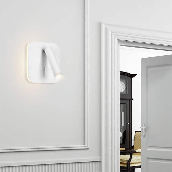 Private I 6 in. Matte White LED Sconce