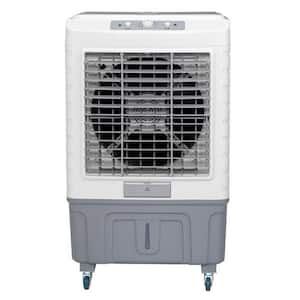 3-in-1 Portable Evaporative Air Cooler in White and Gray, Cools 430 sq. ft. with Mechanical Control