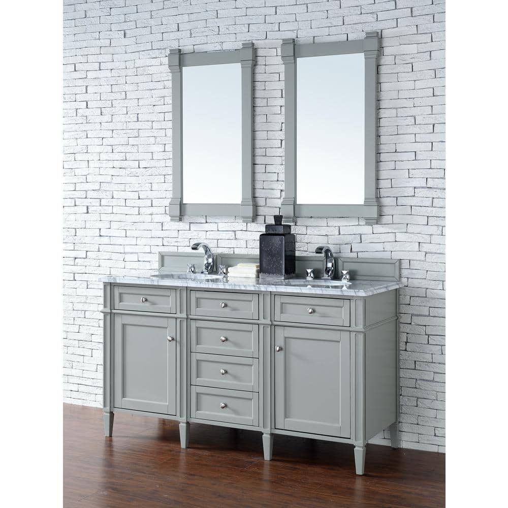 Urban Gray Traditional Wood Floating Wall Mirror 21.5" x 39.25"