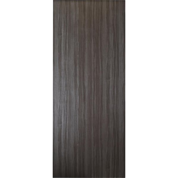 Belldinni 28 in. x 80 in. Paola Gray Oak Finished Textured Solid Core Composite Interior Door Slab No Bore