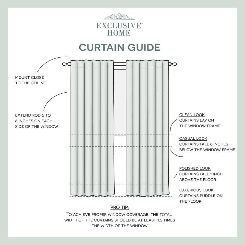 Velvet Teal Solid Polyester 52 in. W x 84 in. L Hidden Tab Top Light Filtering Curtain Panel (Double Panel)