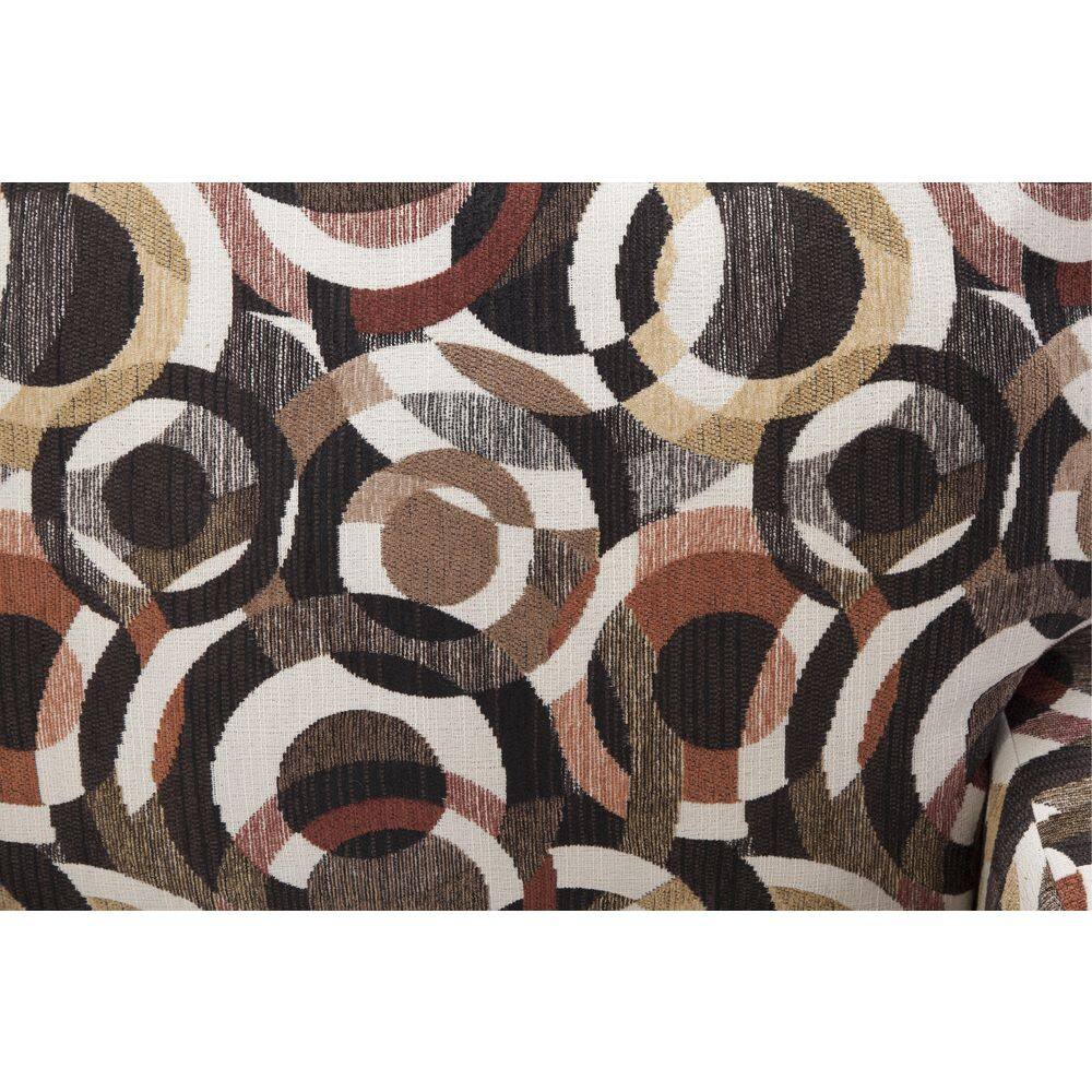 Urban Loft Multicolor Circle Pattern Upholstered Accent Chair