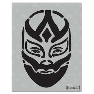 Wrestler Mask Stencil