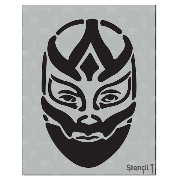 Stencil1 Wrestler Mask Stencil