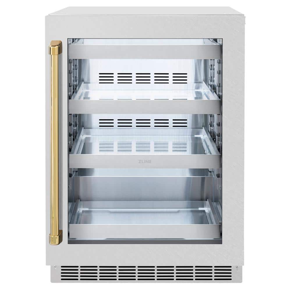 Autograph 24 in. Touchstone 151 Can Beverage Fridge with Satin Stainless Steel Glass Door and Polished Gold Handle price history on PriceWatchPro