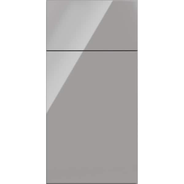 Midtown 7.5 in. W x 0.75 in. D x 7.5 in. H in High Gloss Metallic Cabinet Door Sample