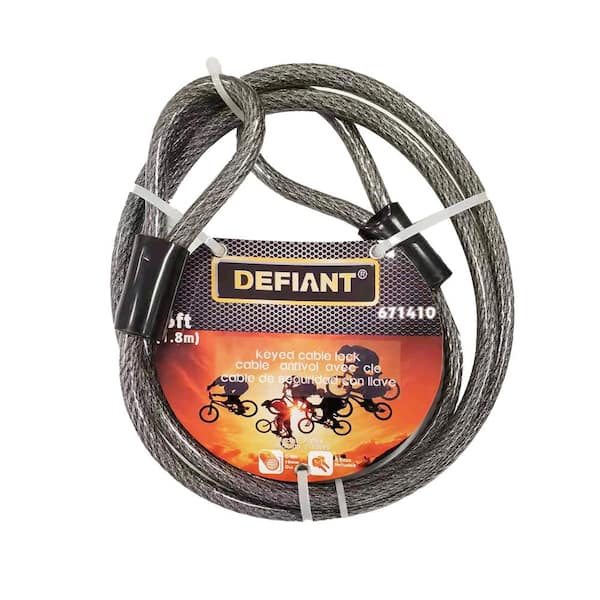 Defiant 3/8 in. x 6 ft. Flexible Steel Cable