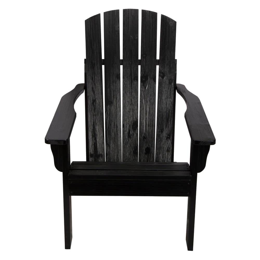 Black Cedar Wood Mid-Century Modern Adirondack Chair