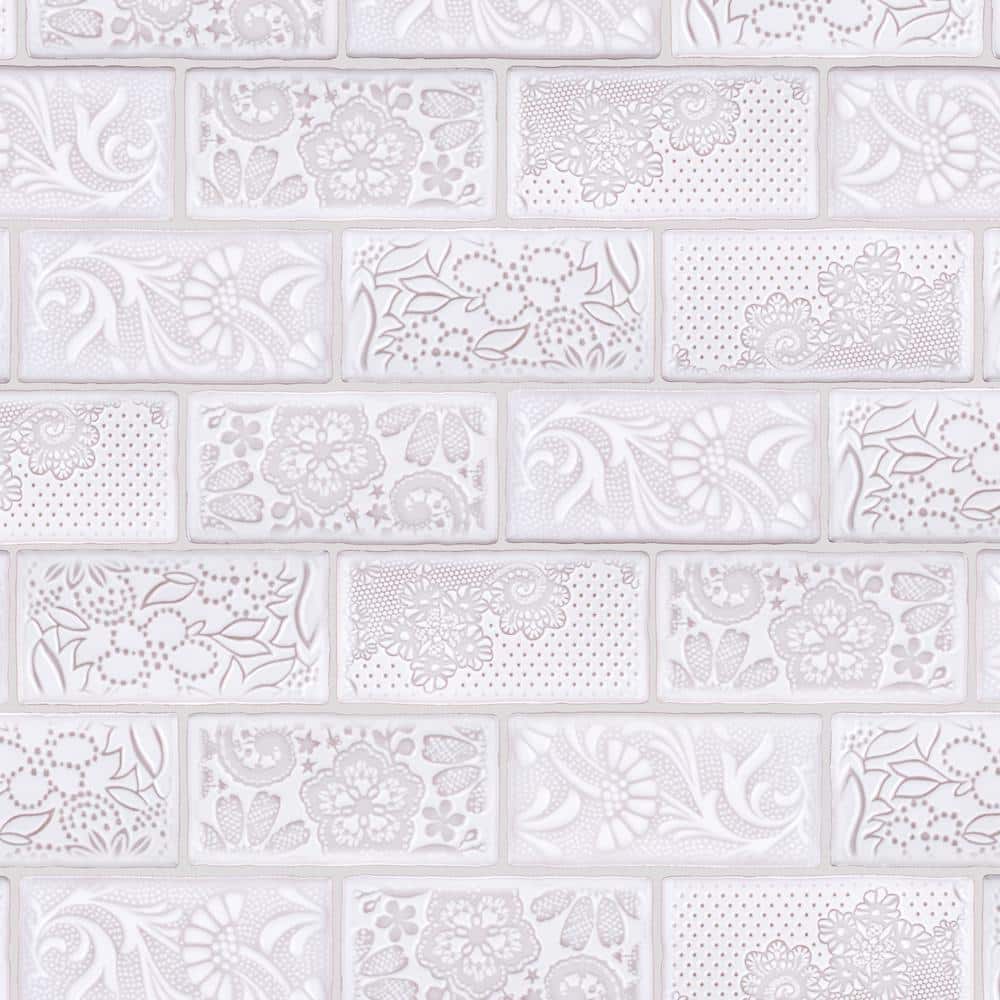 Merola Tile Antic Feelings Milk 3 in. x 6 in. Ceramic Wall Tile (4.16 sq. ft./Case) WCVAFM - The Home Depot