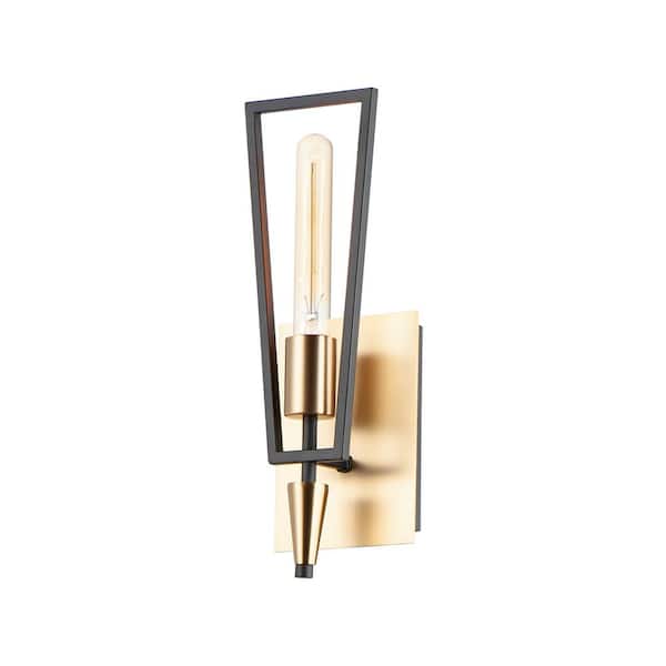 Maxim Lighting Wings 5 in. 1 Light Brass Wall Sconce