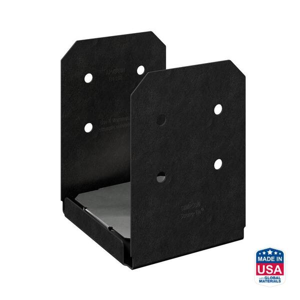 Simpson Strong-Tie Outdoor Accents Avant Collection ZMAX, Black Powder-Coated Post Base for 8x8 Actual Rough Lumber
