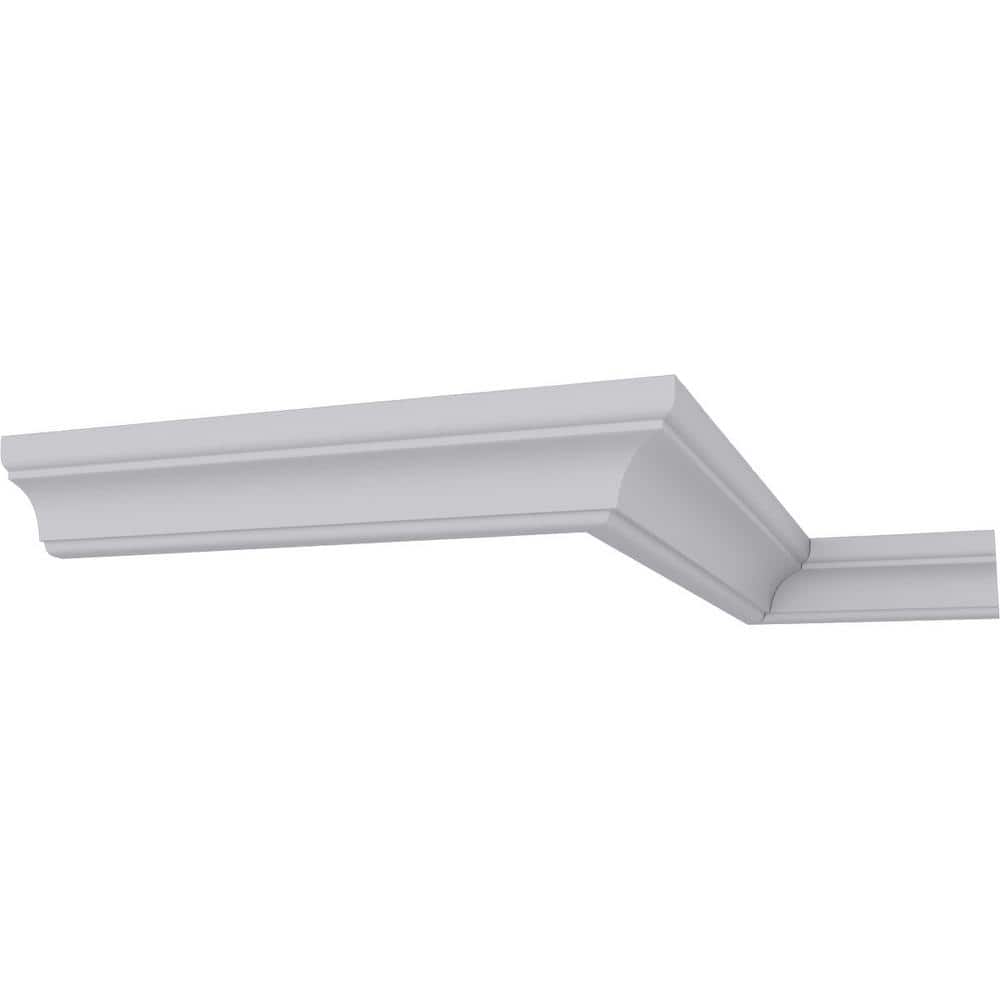 Primed Polyurethane Edinburgh Crown Moulding 7-ft 10.5-in