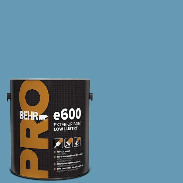 BEHR PRO 1 gal. #S490-4 Yacht Blue Low Luster Exterior Paint