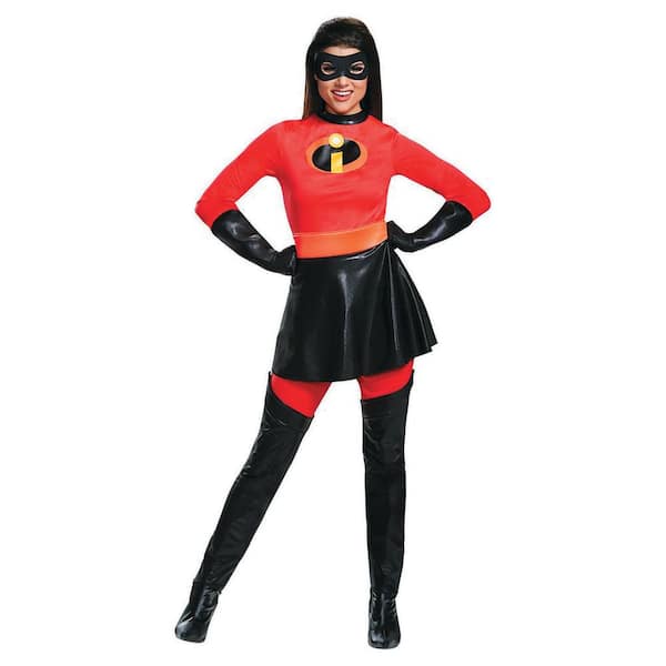 Women's Deluxe The Incredibles Mrs. Incredible Costume with Skirt - Medium - Adult Halloween Costume