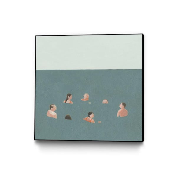 Unbranded 30 in. x 30 in. "The Swimmers I" by Emma Scarvey Framed Wall Art