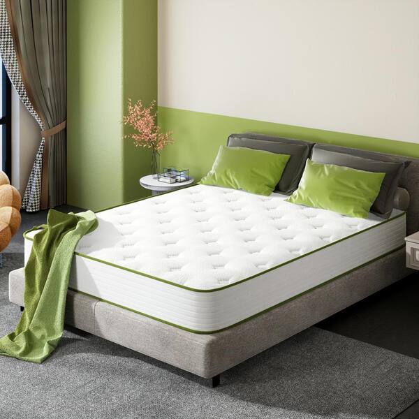 KING Size Medium Firm Hybrid Memory Foam 12 in. Breathable and Cooling Mattress Babo4 12 K The Home Depot