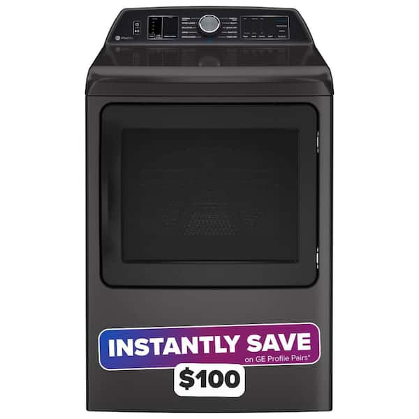 Profile 7.4 cu. ft. Smart Electric Dryer in Diamond Gray with Steam, Sanitize Cycle and Sensor Dry, ENERGY STAR